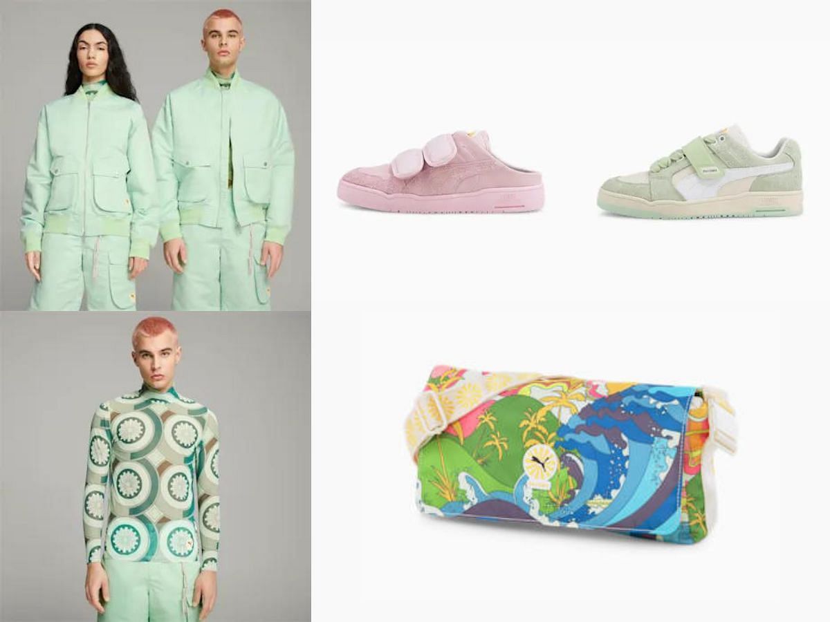 The newly released Puma x Palomo Spain Drop 2 features apparel, accessories, and footwear items (Image via Sportskeeda)